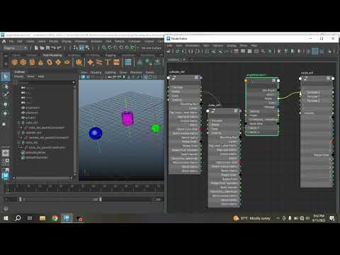 Maya 2024 tutorial-AngleBetween Node for Rigging