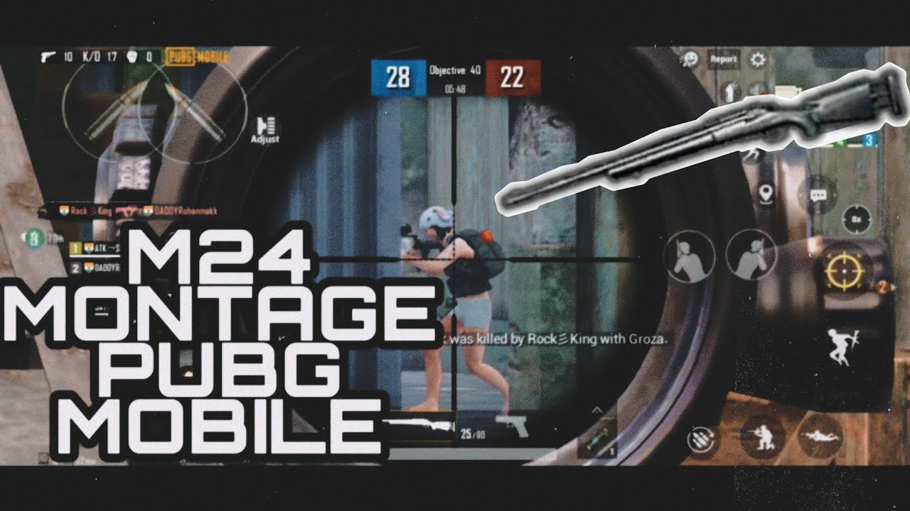 M24 MONTAGE INTENSE MATCHES | TDM | PUBG MOBILE - YouTube