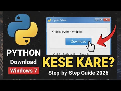Windows 7 me Python kaise download aur install kare 🔥Beginner ke liye step-by-step guide 🐍💻#Python 