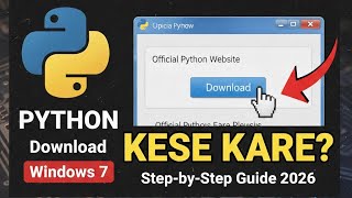 Windows 7 me Python kaise download aur install kare 🔥Beginner ke liye step-by-step guide 🐍💻#Python 