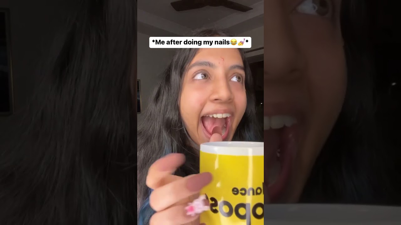 Throwback to my blue hair days💙 #funny #nailart #nails #naildesign # #comedy #memes