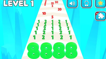 Number Master: Merge 2048 Run - Number Master Gameplay Walkthrough Android iOS