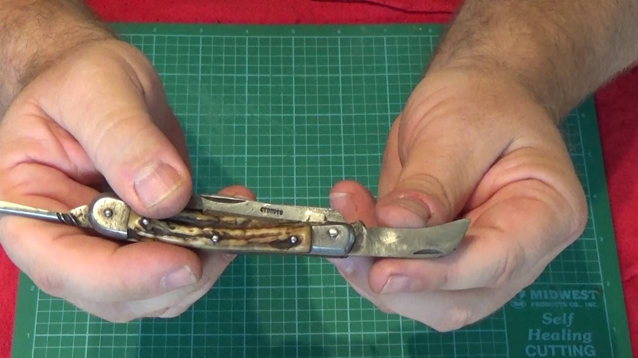 An odd French multi blade folding knife