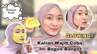 CARA MEMBUAT WAJAH GLOWING DENGAN MASKER ALAMI | Masker Alpukat!!