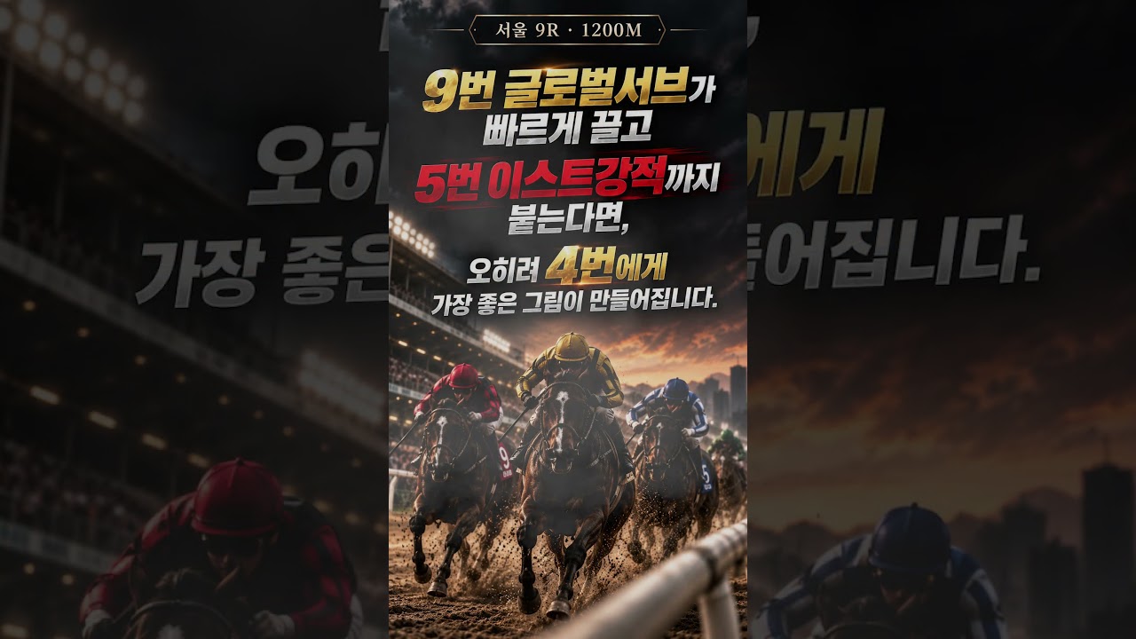 9.12(토) 서울 9R｜축마와 최대복병 1두