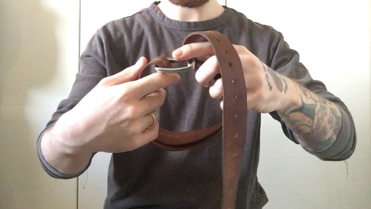 How To: Effective Improvised Tourniquet From A Leather Belt
