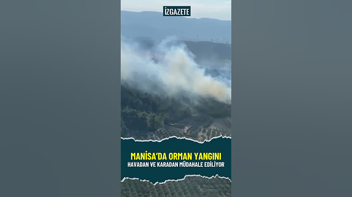Manisa'da orman yangını...Havadan ve karadan müdahale ediliyor