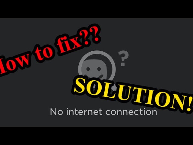 Roblox No Internet Connection Problem Fix Alternative Solution Youtube - how to fix roblox netcoding