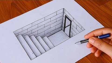 3D Optical Illusion Tutorial - How to Draw  a 3d - Drawing 3D Class - 2025 - Day 1