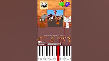 Help Wenda choose the Right Items to escape | Sprunki (@MiniMiAnimation01) - Octave Piano Tutorial