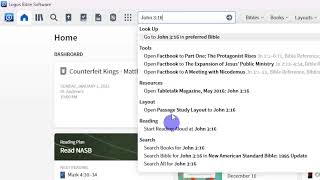 Logos Bible Software User Interface Demo (Video 1 of 9) screenshot 2
