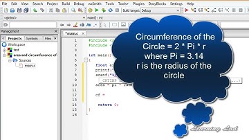 C   C++ Program to Find Area and Circumference of a Circle   Video Tutorials for Beginners 2