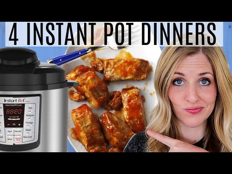 4 EASY Instant Pot Dinners - Dump and Go Recipes - Instant Pot Freezer Meals