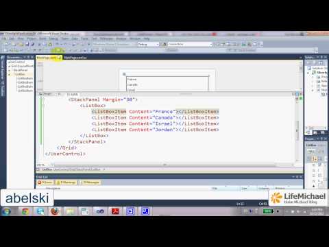 Simple ListBox in Silverlight