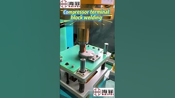 How to Weld Compressor Terminals PERFECTLY? See CD Spot Welding Magic! #weldingprocess #haifeiwelder