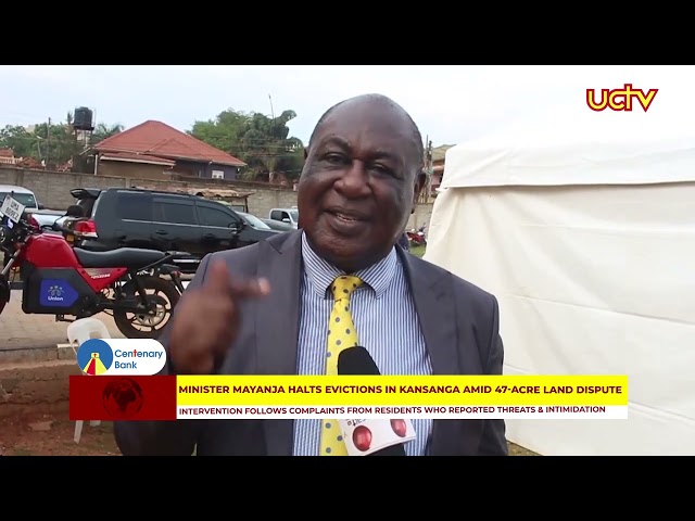 Minister Mayanja Halts Evictions in Kansanga Amid 47 Acre Land Dispute