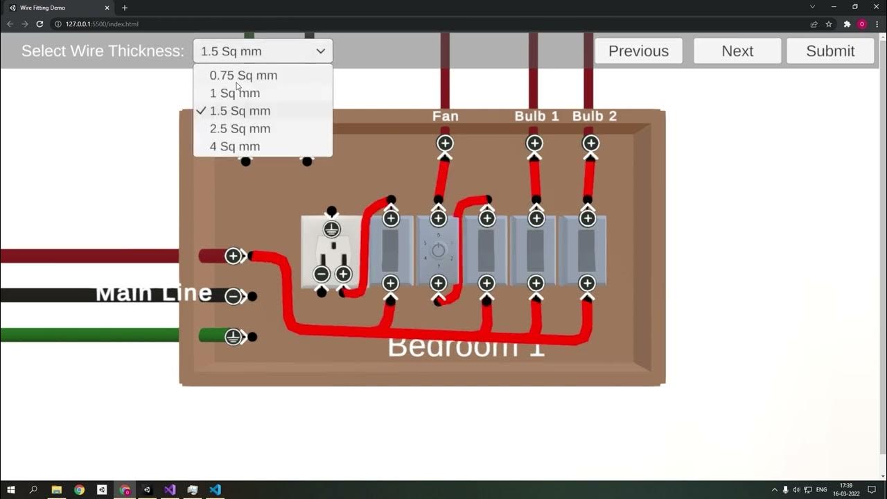 2 BHK House Wiring Electric Simulator - YouTube
