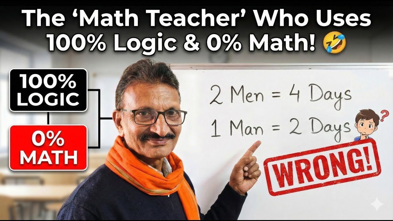 PARODY: The "Math Teacher" Who Uses 100% Logic & 0% Math! 🤣