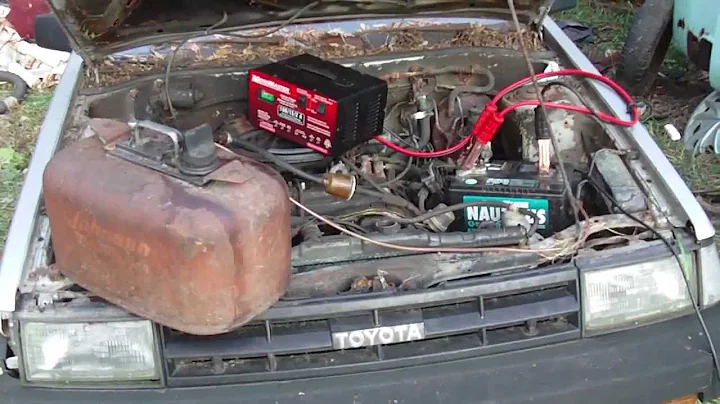 1986 Toyota Corolla Hatchback cold start sat 9 years