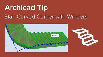 Archicad Tip - Stair Curved Corner with Winders