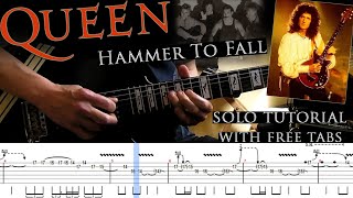 Download Lagu Queen - Hammer To Fall guitar solo lesson (album version) (with tablatures and backing tracks) MP3