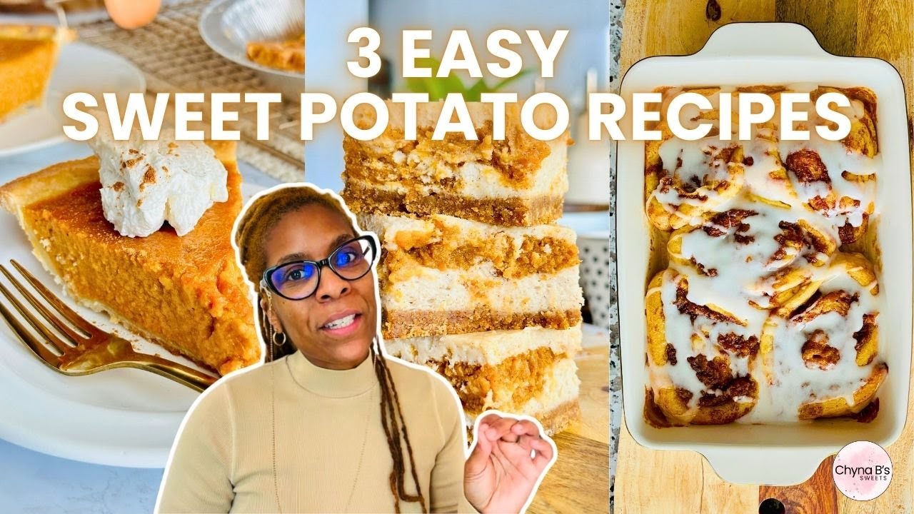 3 Easy Sweet Potato Desserts | Quick & Tasty | Simple & Delicious Recipes | Must-Try Desserts