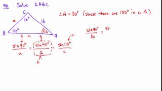PC 11 Lesson The Sine Law (Part 1)