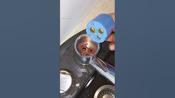 An Experienced Plumber gave me advice! How to easily fix a leaking faucet yourself. #shorts #diy
