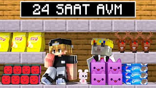 Minecraft Ama 24 Saat Avmde Kaldim..