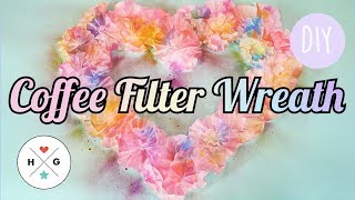 Upcycled Projects: Coffee Filter Wreath | HG Craft | HelloGiggles