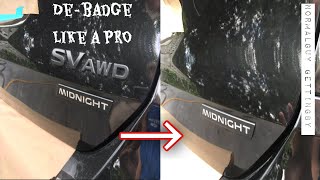 How to Remove Emblems and De-badge Your Car - Nissan Rogue
