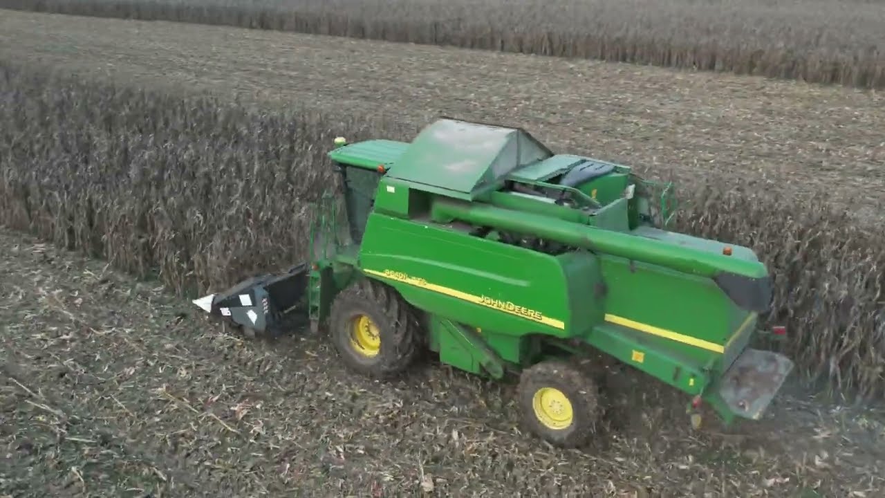 Kukorica Betakarítás - 2022 - Corn Harvest - Claas Mega 208 + John Deere 9640i WTS