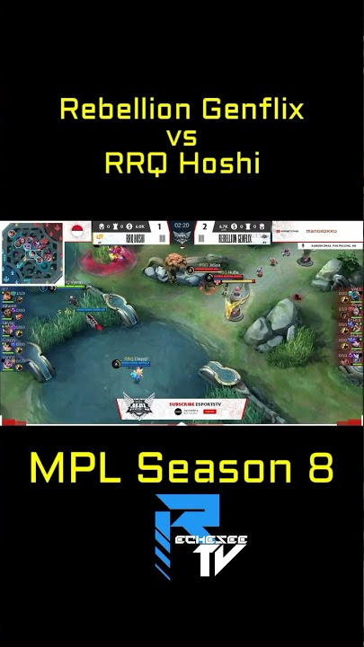 RRQ dipukul mundur rebellion genflix | mpl season 8