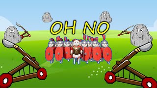 Shield Wall massive bombardment by catapults!!!