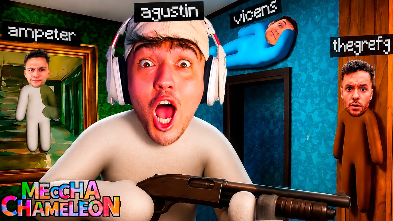 JUGANDO AL ESCONDITE CON EL ESCUADRÓN SALCHICHÓN 🎨 | MECCHA CHAMELEON