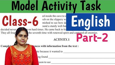 Model Activity Task English Class-6 part-2 পশ্চিমবঙ্গ মধ্যশিক্ষা পর্ষদ Unique Learning Lab