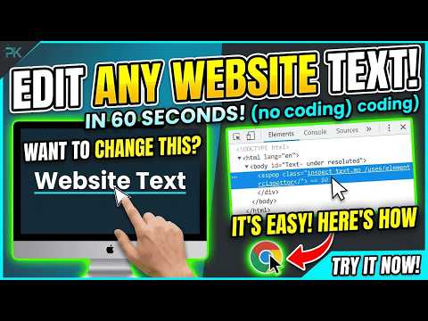 How To Edit Text On Website With Inspect Element(2026)