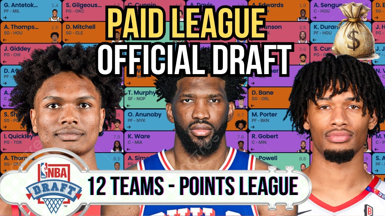 EMBIID = League Winner? Real Draft Insights, Sleepers and Busts - 12T Points League | NBA FANTASY