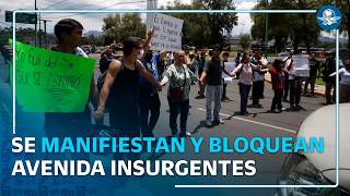 Aspirantes de la UNAM bloquean Insurgentes; exigen respetar su lugar
