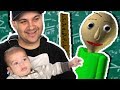 BALDI TEACHES MY 3 MONTH OLD MATH! | Baldi's Basics