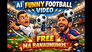 HOW TO CREATE A FREE FUNNY AI FOOTBALL VIDEO💥💥💥.PLAYBACK SPEED 1.25X FOR SMOOTH VIDEO. #ytvideos screenshot 1