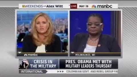 Rep. Moore Joins Alex Witt  to Discuss Military Sexual Assault
