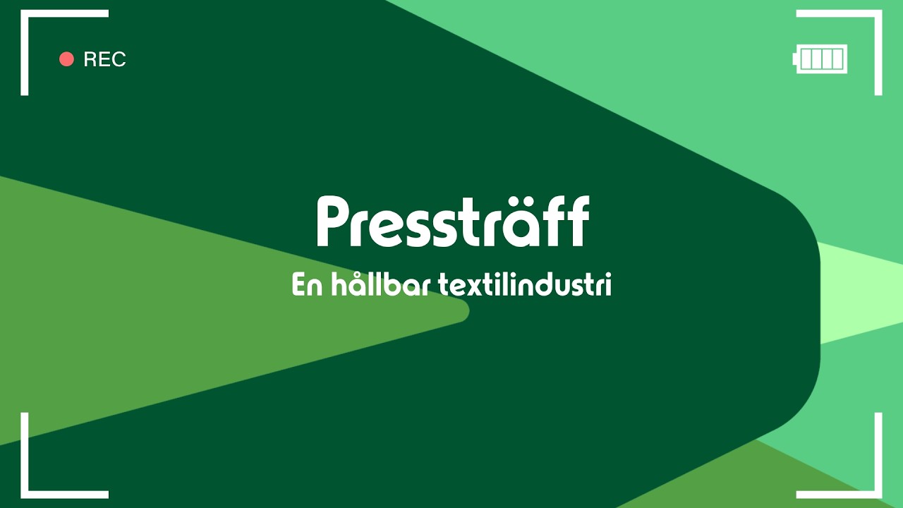 Pressträff: En hållbar textilindustri