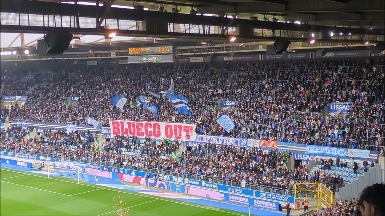 RC Strasbourg - AS Monaco FC : (2) Blueco out...(UB90) 2023/2024 L1