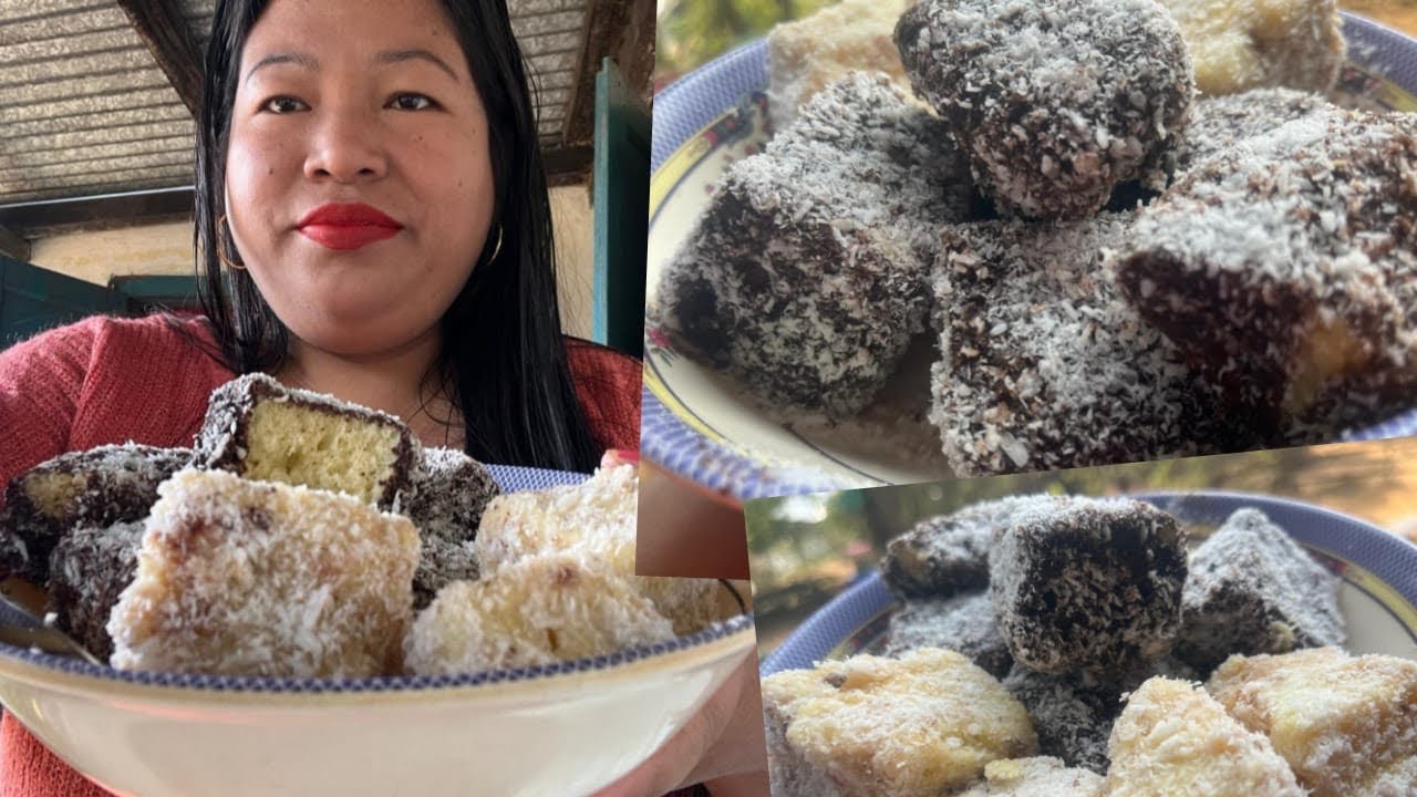 Icing gri tarigipa rokkomsa cake😋#Lamington cake recipe # Australian cake 🍰 # Saya’s kitchen