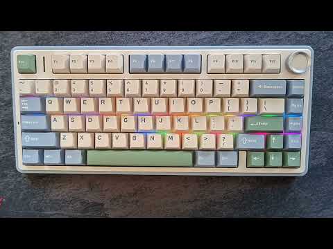 Ігрова механічна клавіатура AULA F75 з RGB підсвіткою Thunder Black, ENG + , ENG + наліпки UA\RU UA\RU фото від покупців 2