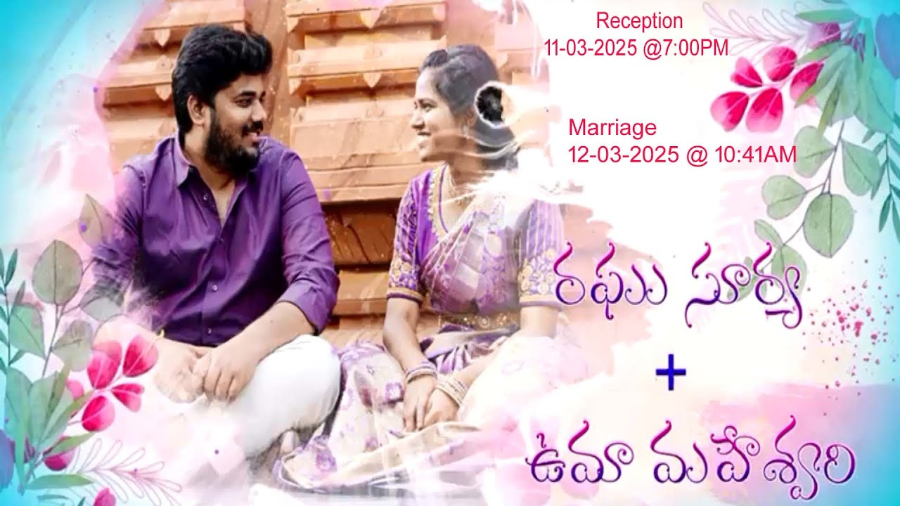 RAGHU SURYA WEDS UMA MAHESWARI WEDDING CEREMONY - YouTube