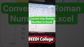 Convert Numbers into Roman No. ? Excel Tips and Tricks #ytshorts #shortvideo #shorts #shortsfeed