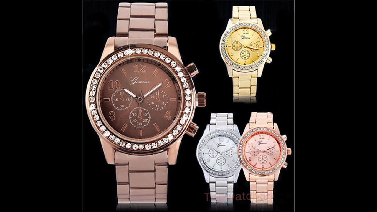 Золотые часы Geneva посылки на брайтоне