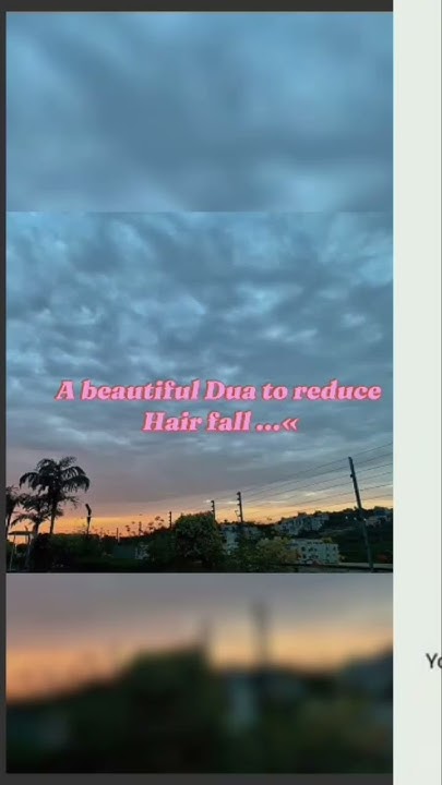 beautiful-dua-to-reduce-hair-fall-shorts-youtubeshorts-youtube